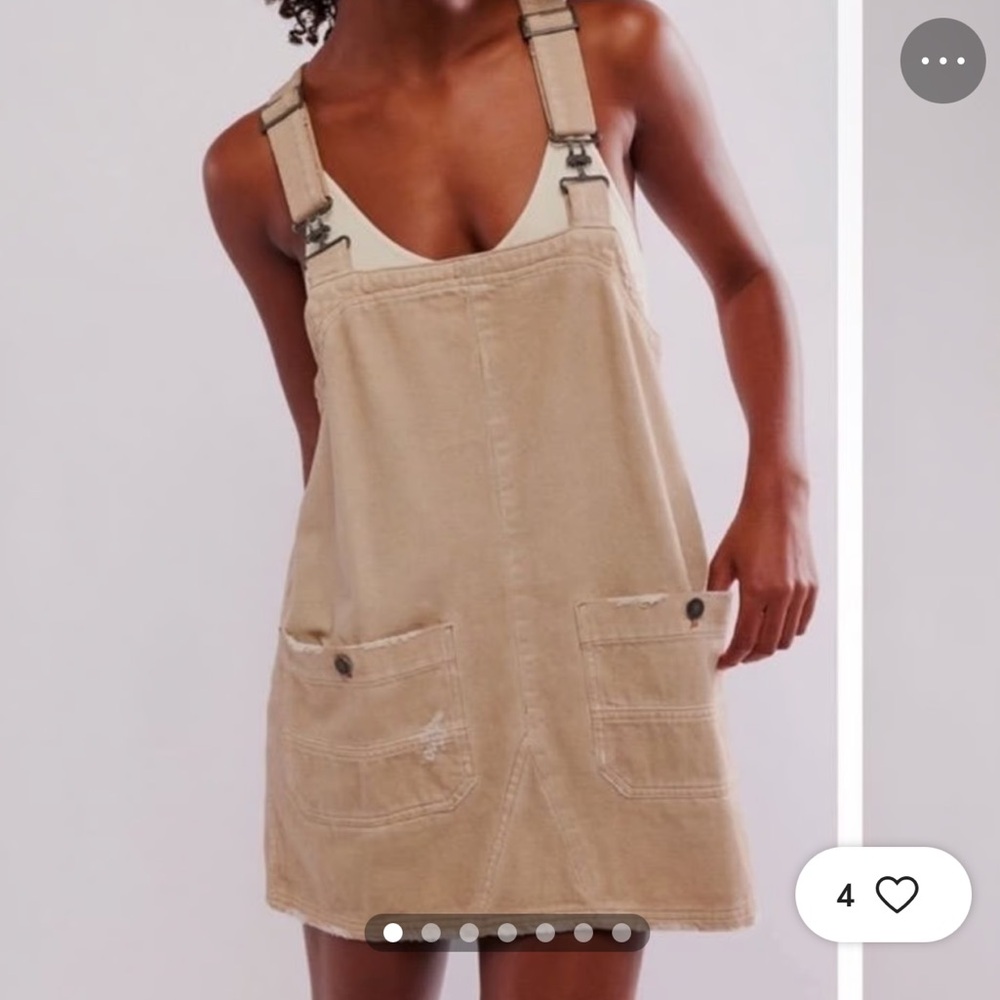 Free People We the Free Overall Smock Top in Beige